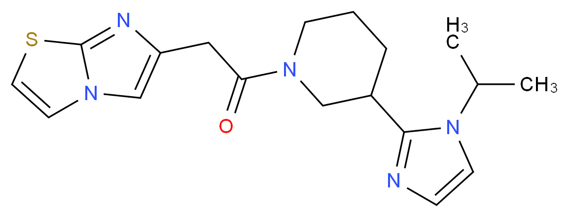 6-{2-[3-(1-isopropyl-1H-imidazol-2-yl)piperidin-1-yl]-2-oxoethyl}imidazo[2,1-b][1,3]thiazole_Molecular_structure_CAS_)