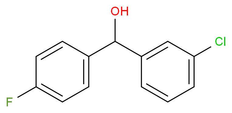 3-Chloro-4'-fluorobenzhydrol 97%_Molecular_structure_CAS_)