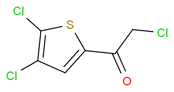 2-chloro-1-(4,5-dichloro-2-thienyl)ethan-1-one_Molecular_structure_CAS_64218-50-4)