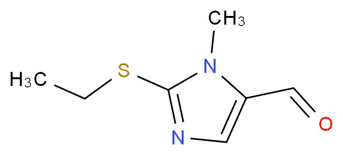 2-(Ethylsulfanyl)-1-methyl-1H-imidazole-5-carbaldehyde_Molecular_structure_CAS_)