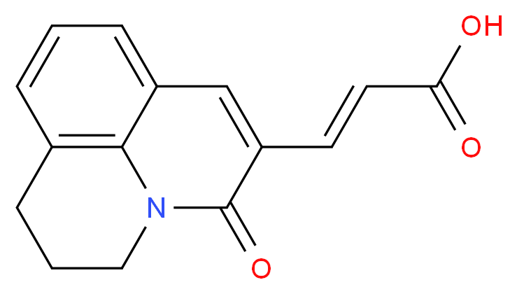 (2E)-3-(5-Oxo-2,3-dihydro-1H,5H-pyrido[3,2,1-ij]quinolin-6-yl)acrylic acid_Molecular_structure_CAS_)
