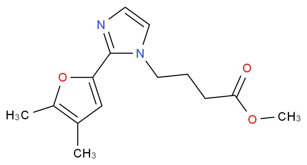 methyl 4-[2-(4,5-dimethyl-2-furyl)-1H-imidazol-1-yl]butanoate_Molecular_structure_CAS_)