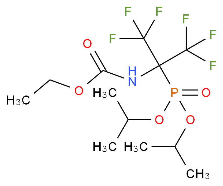 diisopropyl [1-[(ethoxycarbonyl)amino]-2,2,2-trifluoro-1-(trifluoromethyl)ethyl]phosphonate_Molecular_structure_CAS_)