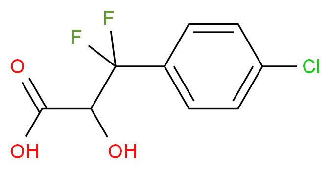 3-(4-Chlorophenyl)-3,3-difluoro-2-hydroxypropionic acid_Molecular_structure_CAS_)