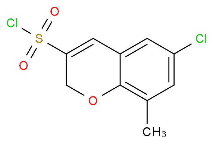 6-chloro-8-methyl-2H-chromene-3-sulfonyl chloride_Molecular_structure_CAS_)