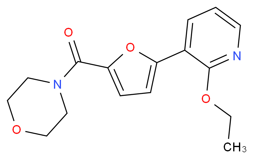 4-[5-(2-ethoxypyridin-3-yl)-2-furoyl]morpholine_Molecular_structure_CAS_)