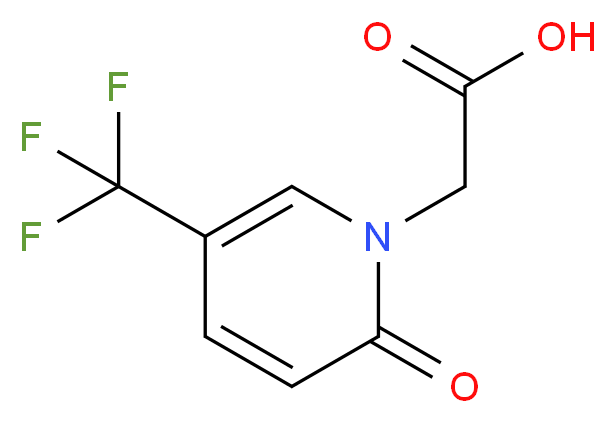 (2-Oxo-5-trifluoromethyl-2H-pyridin-1-yl)-acetic acid_Molecular_structure_CAS_)