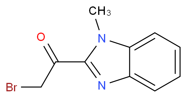 2-bromo-1-(1-methyl-1H-benzimidazol-2-yl)-1-ethanone_Molecular_structure_CAS_56653-43-1)
