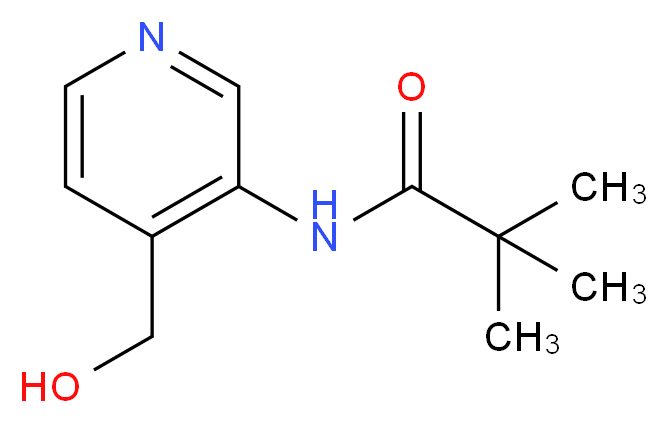 N-(4-Hydroxymethyl-pyridin-3-yl)-2,2-dimethyl-propionamide_Molecular_structure_CAS_653584-64-6)