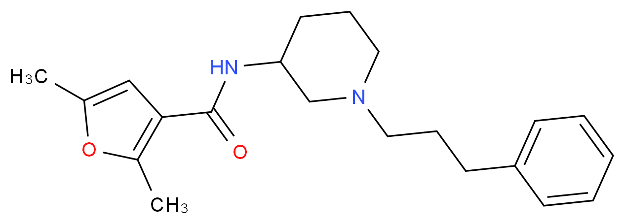 2,5-dimethyl-N-[1-(3-phenylpropyl)-3-piperidinyl]-3-furamide_Molecular_structure_CAS_)