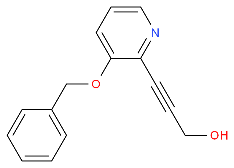 3-(3-(Benzyloxy)pyridin-2-yl)prop-2-yn-1-ol_Molecular_structure_CAS_)