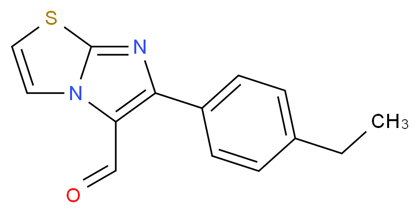 6-(4-Ethylphenyl)imidazo[2,1-b][1,3]thiazole-5-carbaldehyde_Molecular_structure_CAS_)