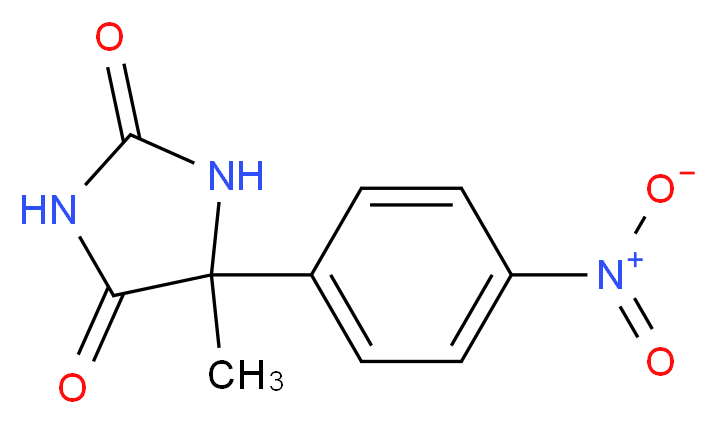 5-Methyl-5-(4-nitro-phenyl)-imidazolidine-2,4-dione_Molecular_structure_CAS_64464-22-8)