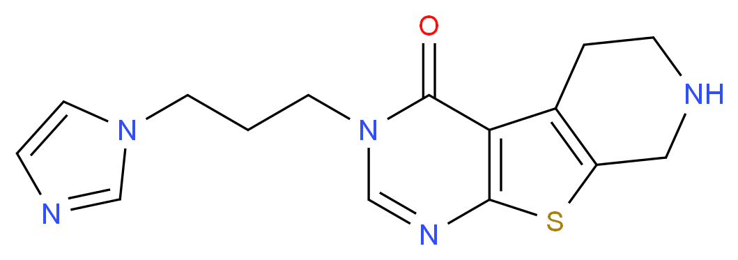 3-[3-(1H-imidazol-1-yl)propyl]-5,6,7,8-tetrahydropyrido[4',3':4,5]thieno[2,3-d]pyrimidin-4(3H)-one_Molecular_structure_CAS_)