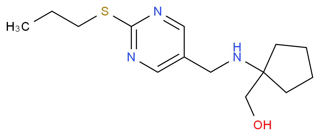 [1-({[2-(propylthio)pyrimidin-5-yl]methyl}amino)cyclopentyl]methanol_Molecular_structure_CAS_)
