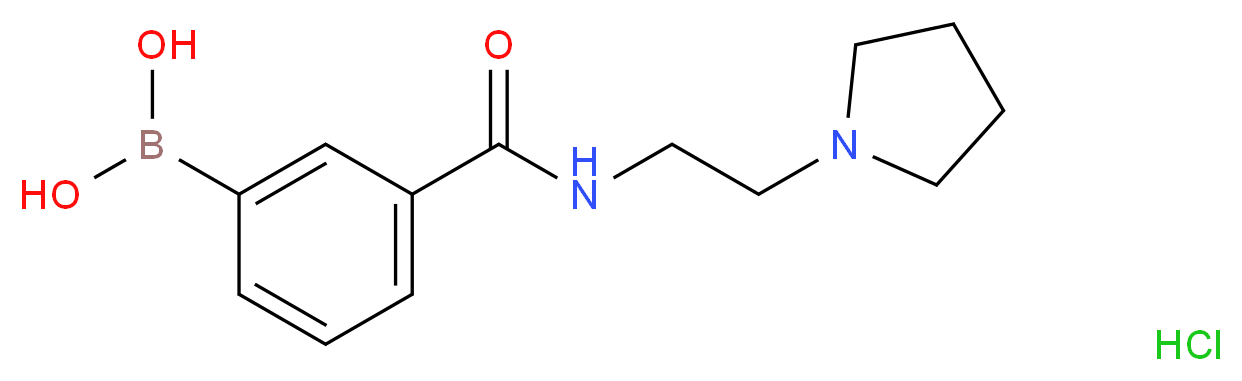 3-[2-(1-Pyrrolidinyl)ethylcarbamoyl]benzeneboronic acid hydrochloride_Molecular_structure_CAS_957061-03-9)