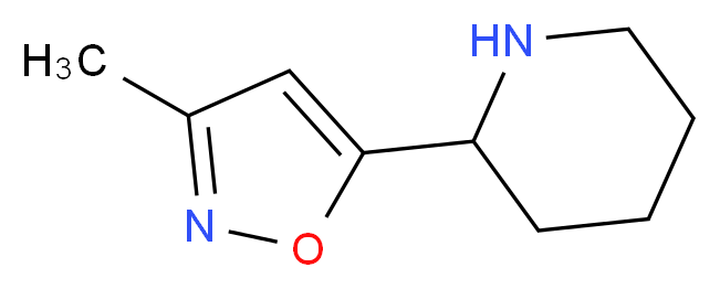 2-(3-Methyl-5-isoxazolyl)piperidine_Molecular_structure_CAS_)