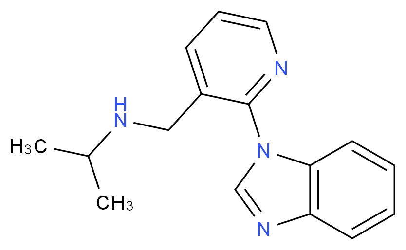 N-{[2-(1H-benzimidazol-1-yl)-3-pyridinyl]methyl}-2-propanamine_Molecular_structure_CAS_)