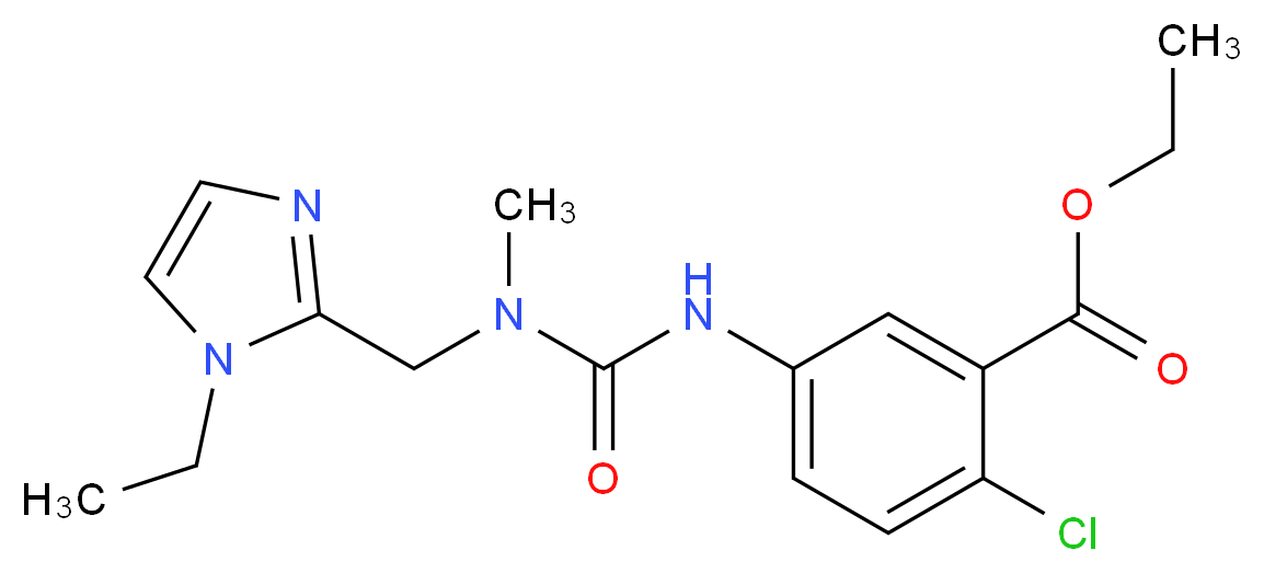 ethyl 2-chloro-5-({[[(1-ethyl-1H-imidazol-2-yl)methyl](methyl)amino]carbonyl}amino)benzoate_Molecular_structure_CAS_)