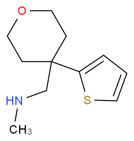4-[(Methylamino)methyl]-4-thien-2-yltetrahydro-2H-pyran 97%_Molecular_structure_CAS_916790-87-9)
