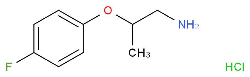 2-(4-Fluorophenoxy)-1-propanamine hydrochloride_Molecular_structure_CAS_1051368-76-3)