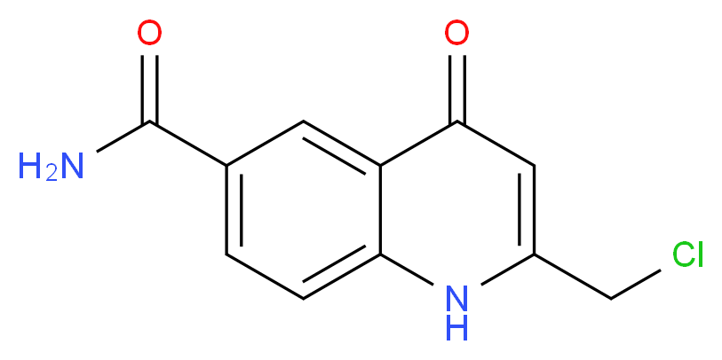 2-(chloromethyl)-4-oxo-1,4-dihydro-6-quinolinecarboxamide_Molecular_structure_CAS_946755-57-3)