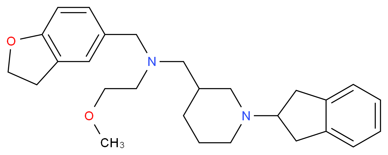 (2,3-dihydro-1-benzofuran-5-ylmethyl){[1-(2,3-dihydro-1H-inden-2-yl)-3-piperidinyl]methyl}(2-methoxyethyl)amine_Molecular_structure_CAS_)