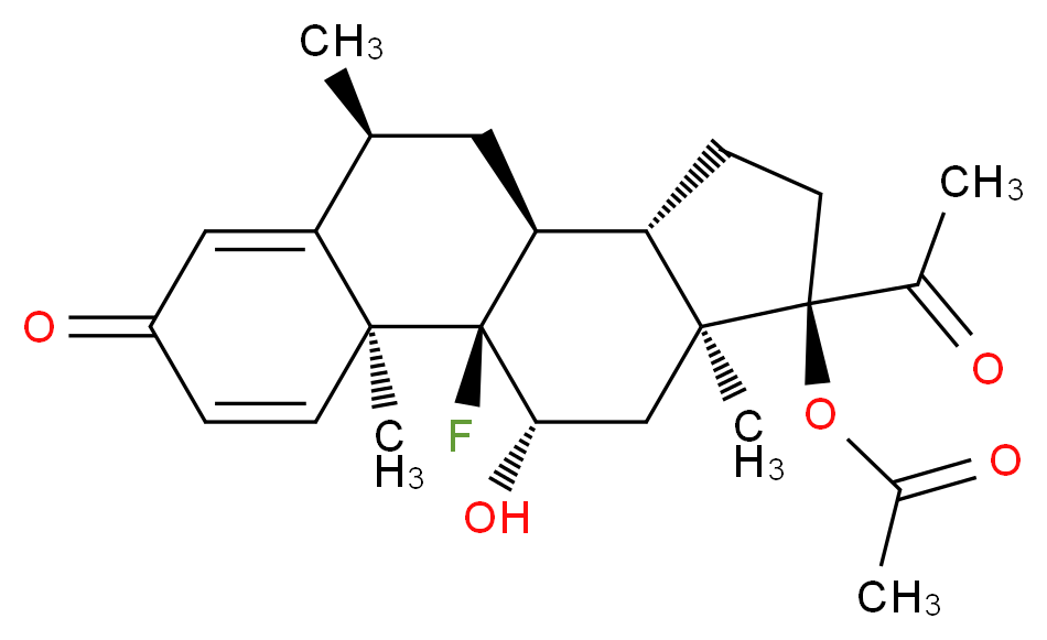 Fluorometholone Acetate_Molecular_structure_CAS_3801-06-7)