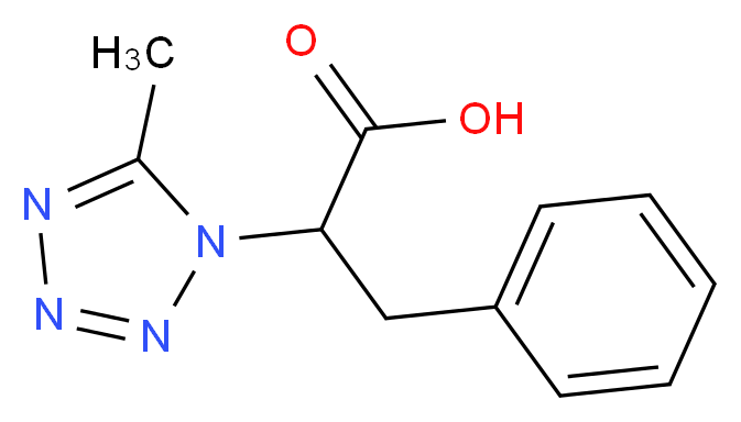 2-(5-methyl-1H-1,2,3,4-tetrazol-1-yl)-3-phenylpropanoic acid_Molecular_structure_CAS_)