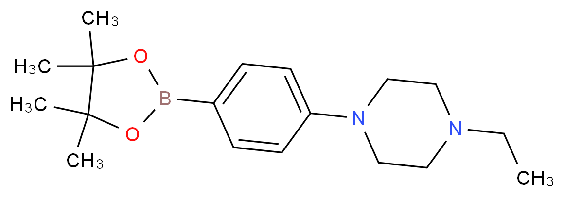 1-Ethyl-4-(4-(4,4,5,5-tetraMethyl-1,3,2-dioxaborolan-2-yl)phenyl)piperazine_Molecular_structure_CAS_656257-45-3)