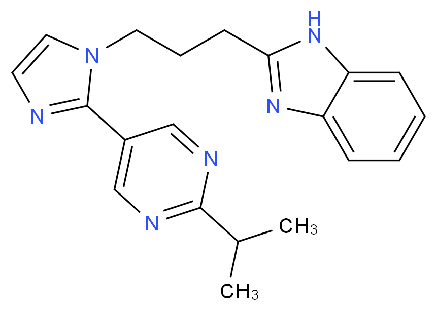 2-{3-[2-(2-isopropylpyrimidin-5-yl)-1H-imidazol-1-yl]propyl}-1H-benzimidazole_Molecular_structure_CAS_)