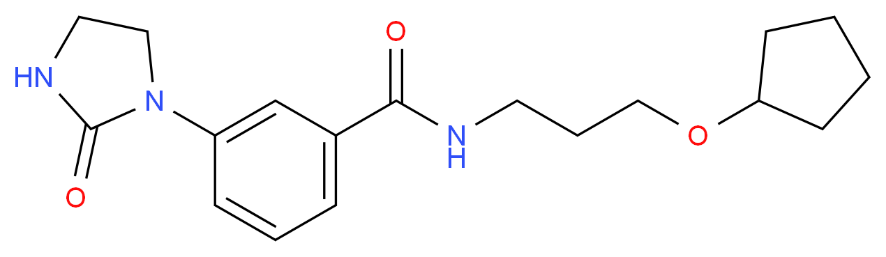 N-[3-(cyclopentyloxy)propyl]-3-(2-oxoimidazolidin-1-yl)benzamide_Molecular_structure_CAS_)