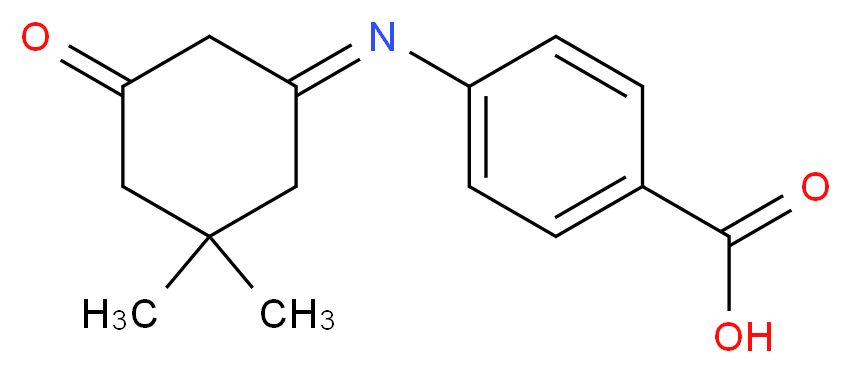 4-(3,3-Dimethyl-5-oxo-cyclohexylideneamino)-benzoic acid_Molecular_structure_CAS_)