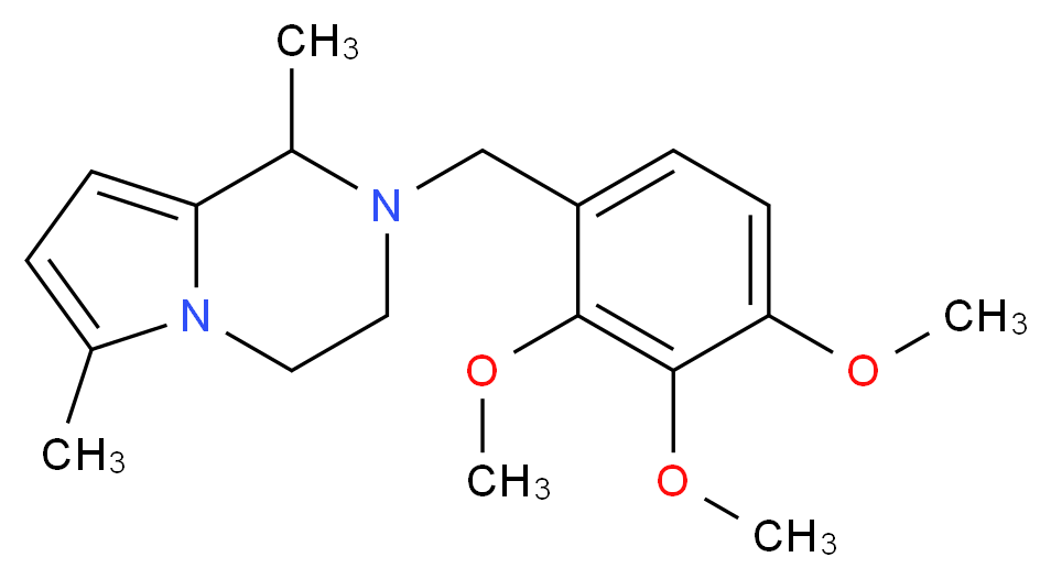 1,6-dimethyl-2-(2,3,4-trimethoxybenzyl)-1,2,3,4-tetrahydropyrrolo[1,2-a]pyrazine_Molecular_structure_CAS_)