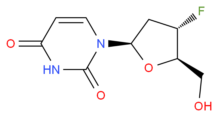 2′,3′-Dideoxy-3′-fluorouridine_Molecular_structure_CAS_41107-56-6)
