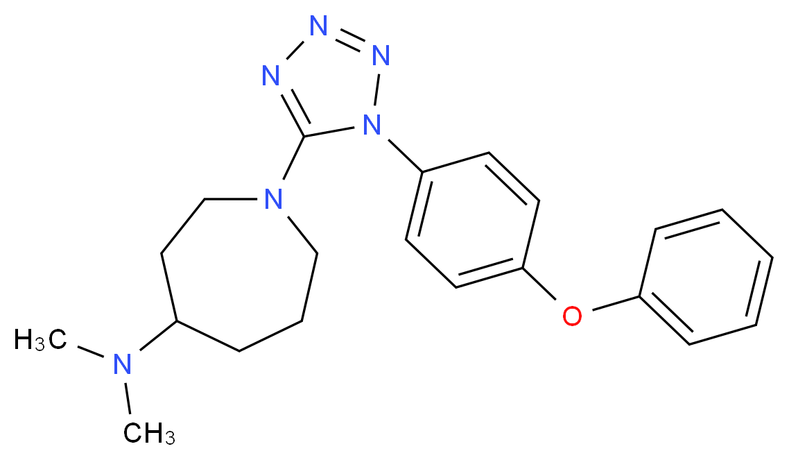 N,N-dimethyl-1-[1-(4-phenoxyphenyl)-1H-tetrazol-5-yl]-4-azepanamine_Molecular_structure_CAS_)