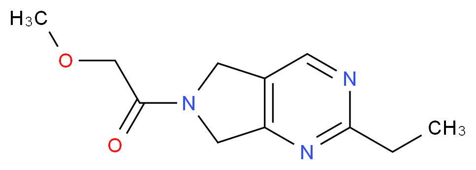 2-ethyl-6-(methoxyacetyl)-6,7-dihydro-5H-pyrrolo[3,4-d]pyrimidine_Molecular_structure_CAS_)