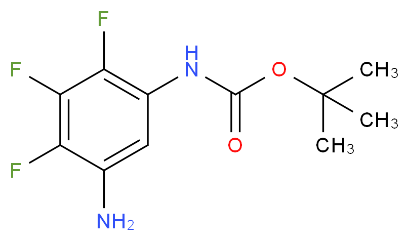 tert-butyl N-(5-amino-2,3,4-trifluorophenyl)carbamate_Molecular_structure_CAS_)