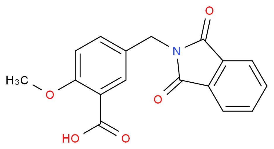 5-(1,3-Dioxo-1,3-dihydro-isoindol-2-ylmethyl)-2-methoxy-benzoic acid_Molecular_structure_CAS_)