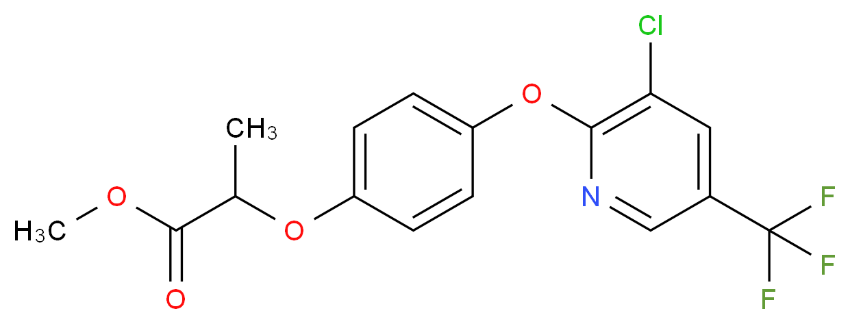Methyl 2-(4-((3-chloro-5-(trifluoromethyl)pyridin-2-yl)oxy)phenoxy)propanoate_Molecular_structure_CAS_69806-40-2)