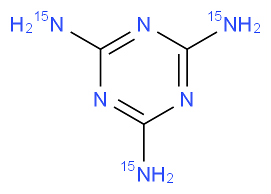 Melamine-15N3_Molecular_structure_CAS_287476-11-3)