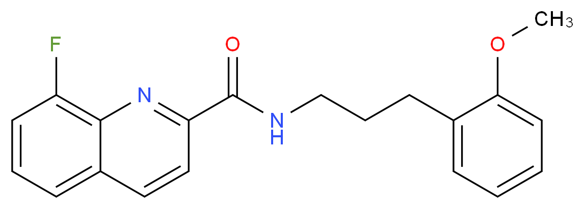 8-fluoro-N-[3-(2-methoxyphenyl)propyl]-2-quinolinecarboxamide_Molecular_structure_CAS_)