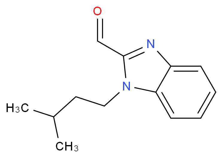 1-(3-methylbutyl)-1H-benzimidazole-2-carbaldehyde_Molecular_structure_CAS_610275-03-1)