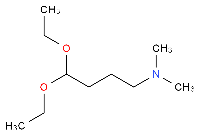 (4,4-Diethoxy-butyl)-dimethyl-amine_Molecular_structure_CAS_1116-77-4)