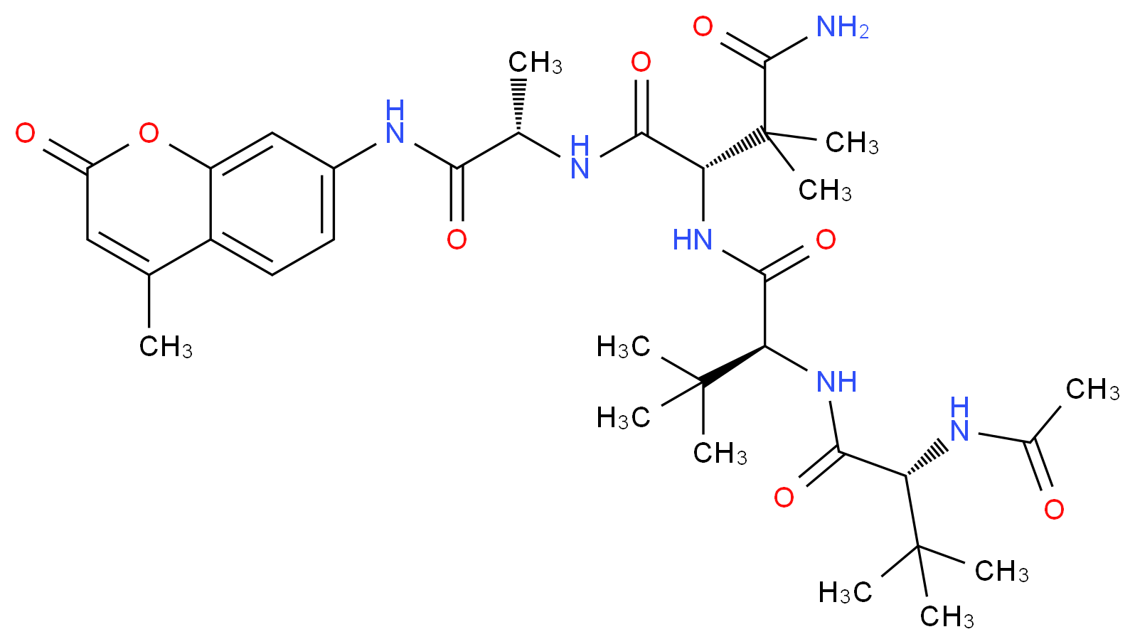 N-Acetyl-Gly(t-butyl)-Gly(t-butyl)-Asn(Methyl)2-Ala-7-amido-4-methylcoumarin_Molecular_structure_CAS_204909-38-6)