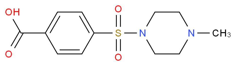 4-(4-Methyl-piperazine-1-sulfonyl)-benzoic acid_Molecular_structure_CAS_19580-36-0)
