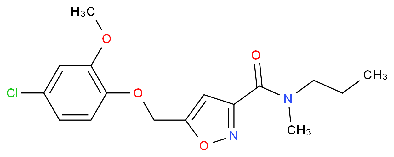 5-[(4-chloro-2-methoxyphenoxy)methyl]-N-methyl-N-propylisoxazole-3-carboxamide_Molecular_structure_CAS_)