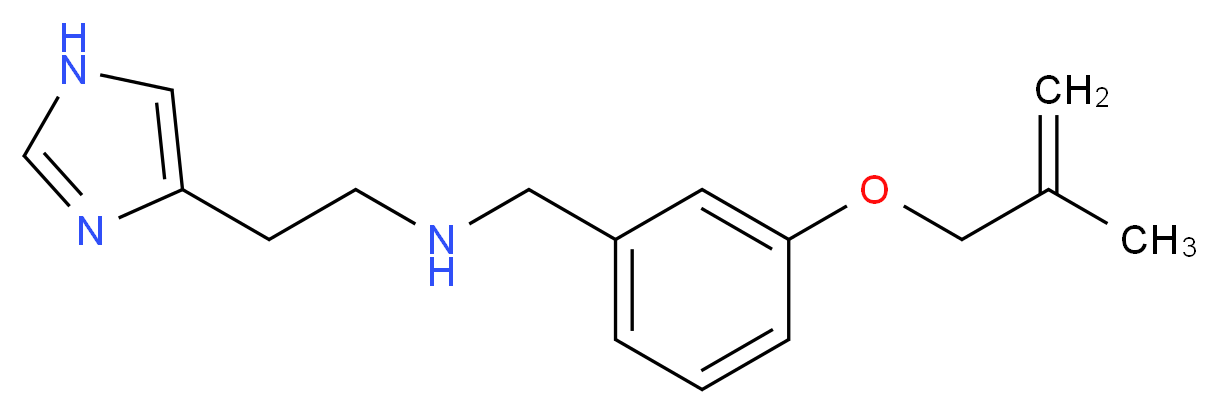 2-(1H-imidazol-4-yl)-N-{3-[(2-methylprop-2-en-1-yl)oxy]benzyl}ethanamine_Molecular_structure_CAS_)