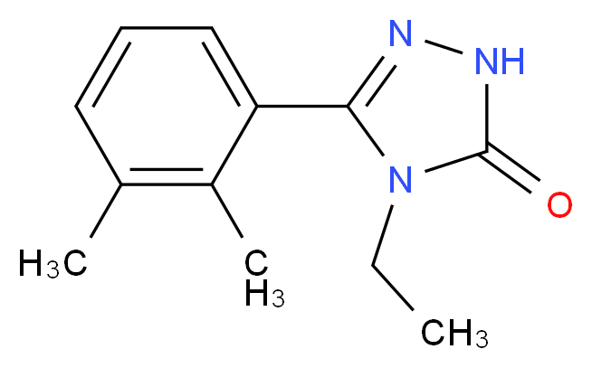 5-(2,3-dimethylphenyl)-4-ethyl-2,4-dihydro-3H-1,2,4-triazol-3-one_Molecular_structure_CAS_)