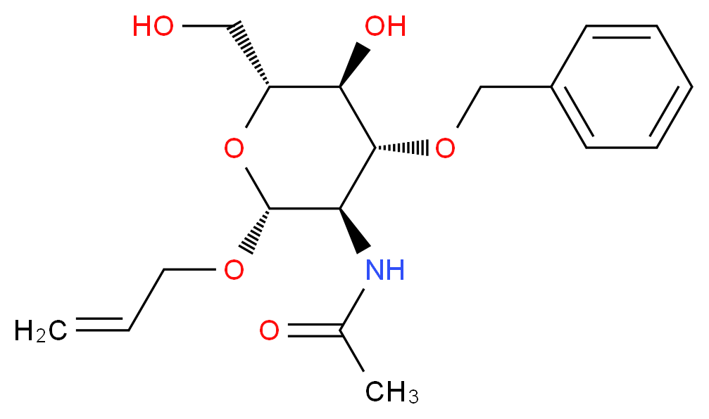 Allyl 2-(Acetylamino)-2-deoxy-3-O-benzyl-β-D-glucopyranoside_Molecular_structure_CAS_65730-00-9)